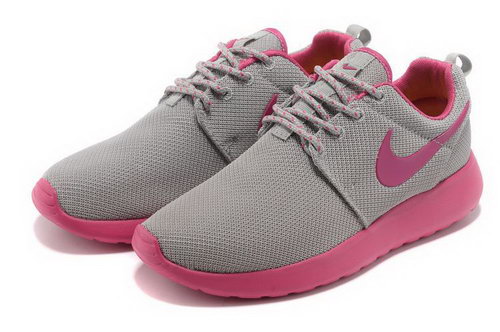 Womens Nike Roshe Run Grey Pink Usa